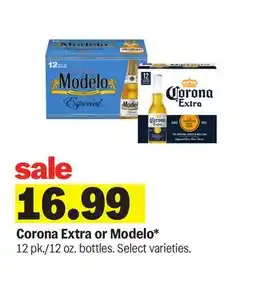 Meijer Corona Extra or Modelo offer