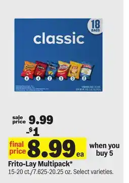 Meijer Frito-Lay Multipack offer