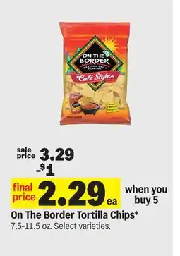 Meijer On The Border Tortilla Chips offer
