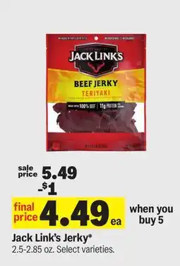 Meijer Jack Link's Jerky offer