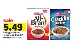 Meijer Kellogg's All Bran or Cracklin' Oat Bran offer