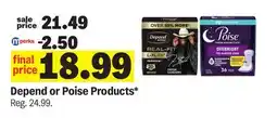 Meijer Depend or Poise Products offer
