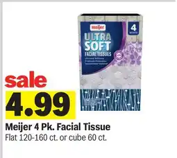 Meijer Meijer 4 Pk. Facial Tissue offer