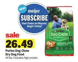 Meijer PURINA Dog Chow Dry Dog Food offer