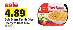 Meijer Bob Evans Family Size Ready to Heat Side offer