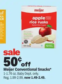 Meijer Meijer Conventional Snacks offer