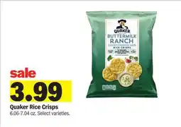 Meijer Quaker Rice Crisps offer