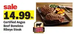 Meijer Certified Angus Beef Boneless Ribeye Steak offer