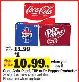 Meijer Coca-Cola, Pepsi, 7UP or Dr Pepper Products offer