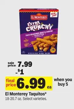 Meijer El Monterey Taquitos offer