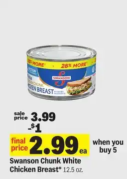 Meijer Swanson Chunk White Chicken Breast offer