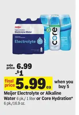 Meijer Meijer Electrolyte or Alkaline Water offer