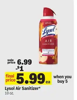 Meijer Lysol Air Sanitizer offer