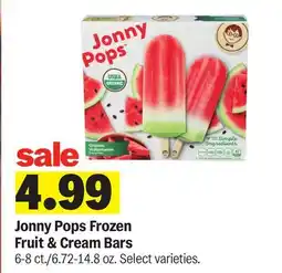 Meijer Jonny Pops Frozen Fruit & Cream Bars offer