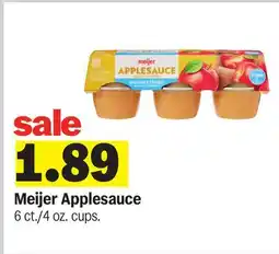 Meijer Meijer Applesauce offer