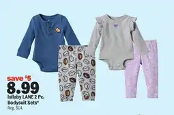 Meijer lullaby LANE 2 Pc. Bodysuit Sets offer