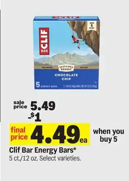 Meijer Clif Bar Energy Bars offer