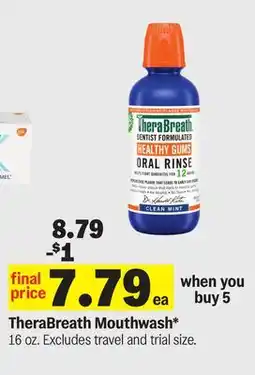 Meijer TheraBreath Mouthwash offer