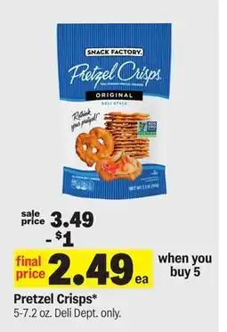 Meijer Pretzel Crisps offer