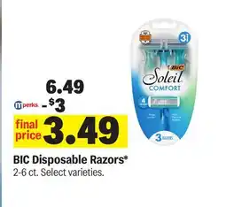 Meijer BIC Disposable Razors offer