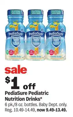 Meijer PediaSure Pediatric Nutrition Drinks offer