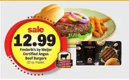 Meijer Frederik's by Meijer Certified Angus Beef Burgers offer