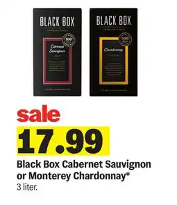Meijer Black Box Cabernet Sauvignon or Monterey Chardonnay offer
