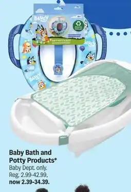Meijer Baby Bath and Potty Products offer