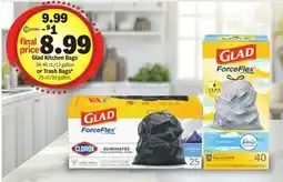 Meijer Glad Kitchen Bags 34-40 ct./13 gallon or Trash Bags offer