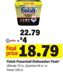 Meijer Finish Powerball Dishwasher Pods offer