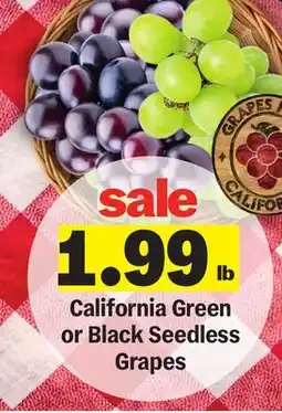 Meijer California Green or Black Seedless Grapes offer