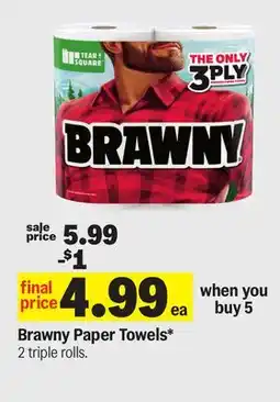 Meijer Brawny Paper Towels offer