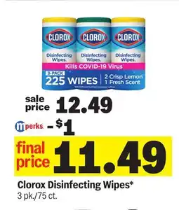 Meijer Clorox Disinfecting Wipes offer
