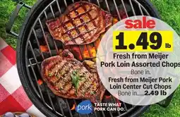 Meijer Fresh from Meijer Pork Loin Assorted Chops offer