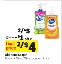Meijer Dial Hand Soaps offer