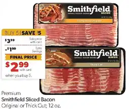 Family Fresh Market Smithfield Sliced Bacon offer