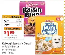 Family Fresh Market Kellogg's Special K Cereal or Raisin Bran or Mini-Wheats offer