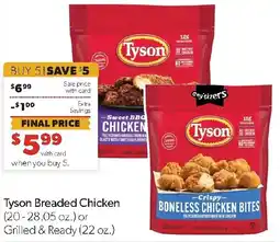 Family Fresh Market Tyson breaded chicken offer