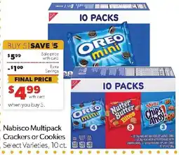 Family Fresh Market Nabisco Multipack Crackers or Cookies offer