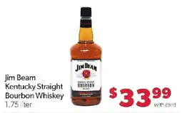 Family Fresh Market Jim Beam Kentucky Straight Bourbon Whiskey offer