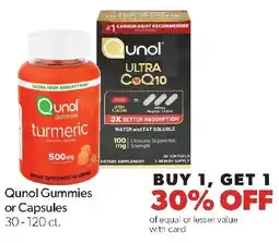 Family Fresh Market Qunol Gummies or Capsules offer