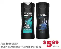 Family Fresh Market Axe body wash offer