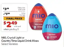 Family Fresh Market Mio liquid drink mixes offer