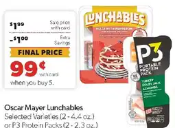 Family Fresh Market Oscar Mayer Lunchables offer