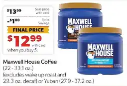 Family Fresh Market Maxwell House Coffee offer