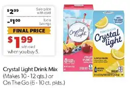 Family Fresh Market Crystal Light Drink Mix offer