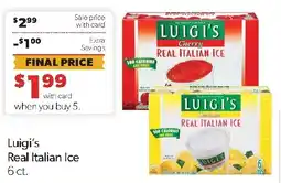 Family Fresh Market Luigi's Real Italian Ice offer