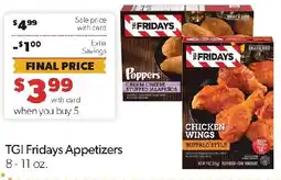 Family Fresh Market Tgi Fridays appetizers offer