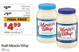 Family Fresh Market Kraft miracle whip offer