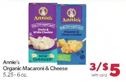 Family Fresh Market Annie's Organic Macaroni & Cheese offer